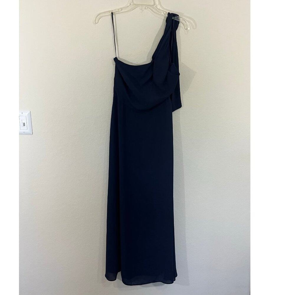 Banana Republic Women's Dark Blue  Cross Neck Hal Dress Size 0